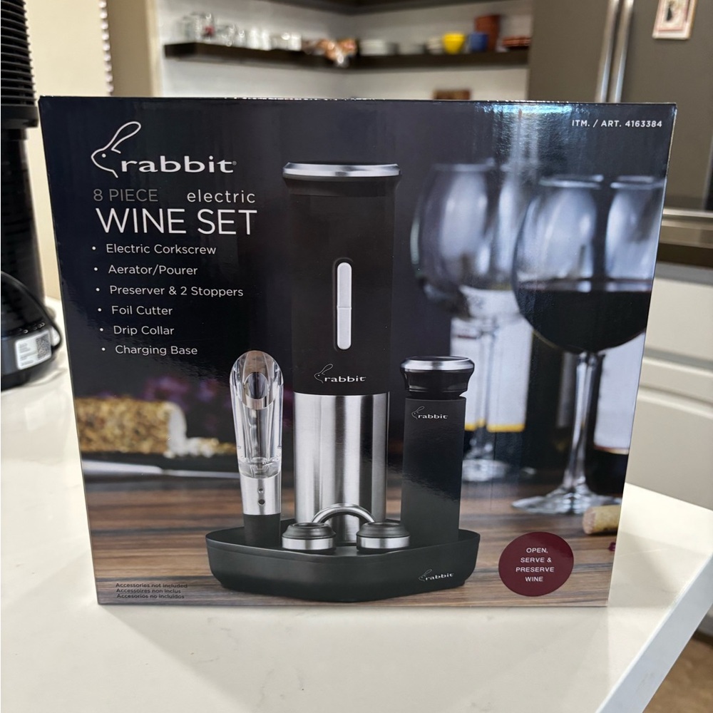 Rabbit 8 Piece Electric Wine Set